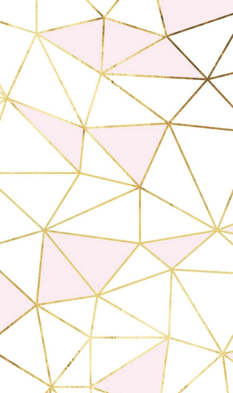 pink and white aesthetic, geometric pattern, gold lines, HD Phone Wallpaper
