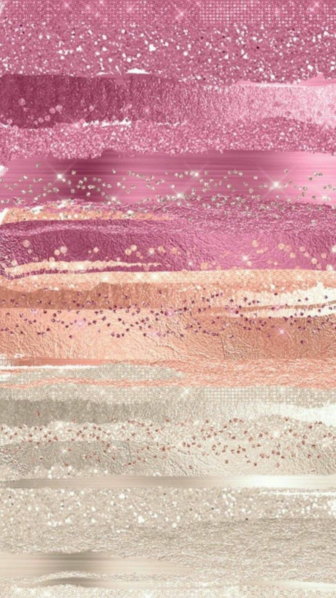 pink rose gold, silver glitter textures, abstract wallpaper, Full HD Phone Wallpaper