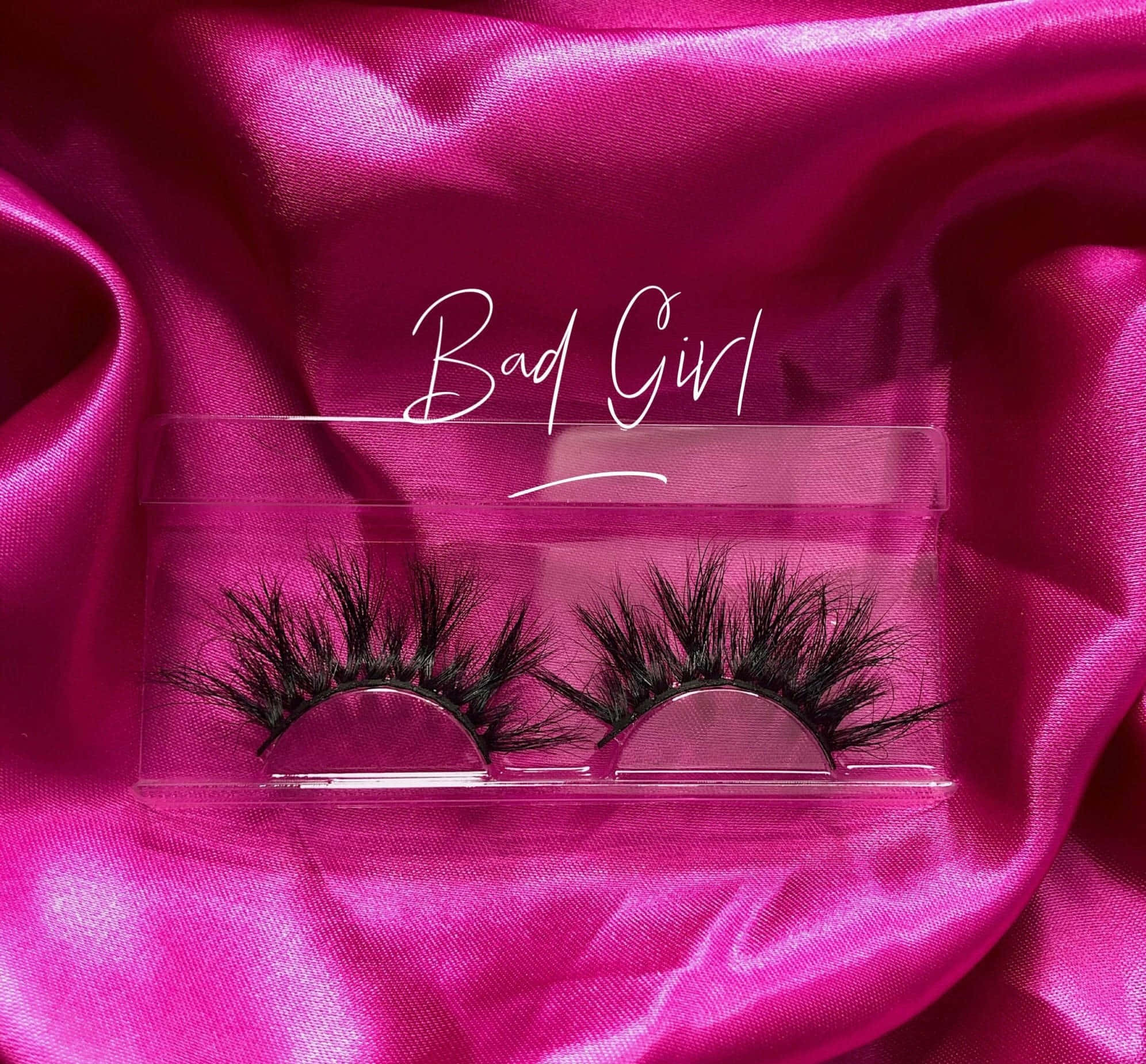 Pink Bad Girl, Bad Girl, vibrant pink satin, Full HD Desktop Wallpaper