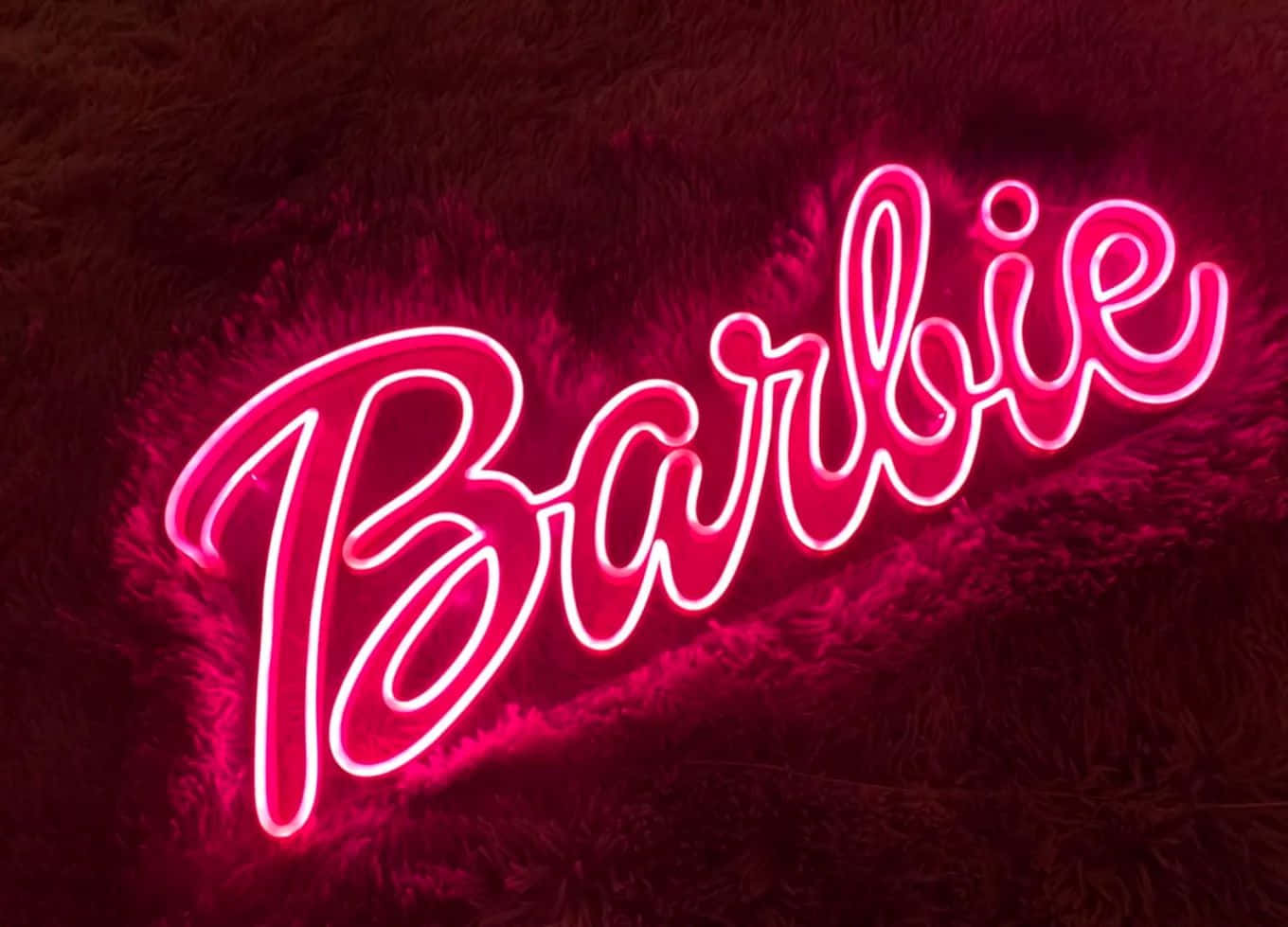 Pink Barbie Neon Sign, Barbie, pink neon sign, HD Desktop Wallpaper