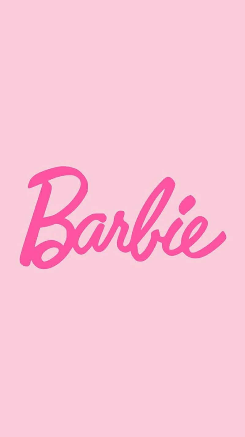 Pink Barbie, Barbie, bold pink cursive font, HD Phone Wallpaper