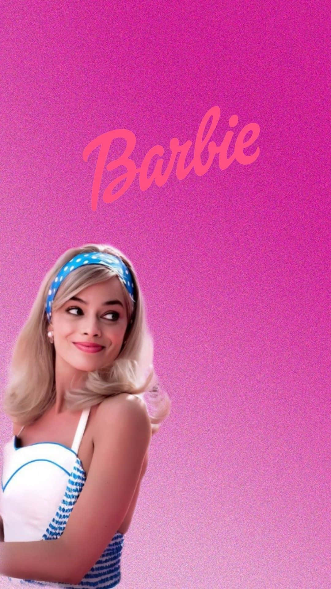 Pink Barbie, Barbie, blue and white swimsuit, HD Phone Wallpaper