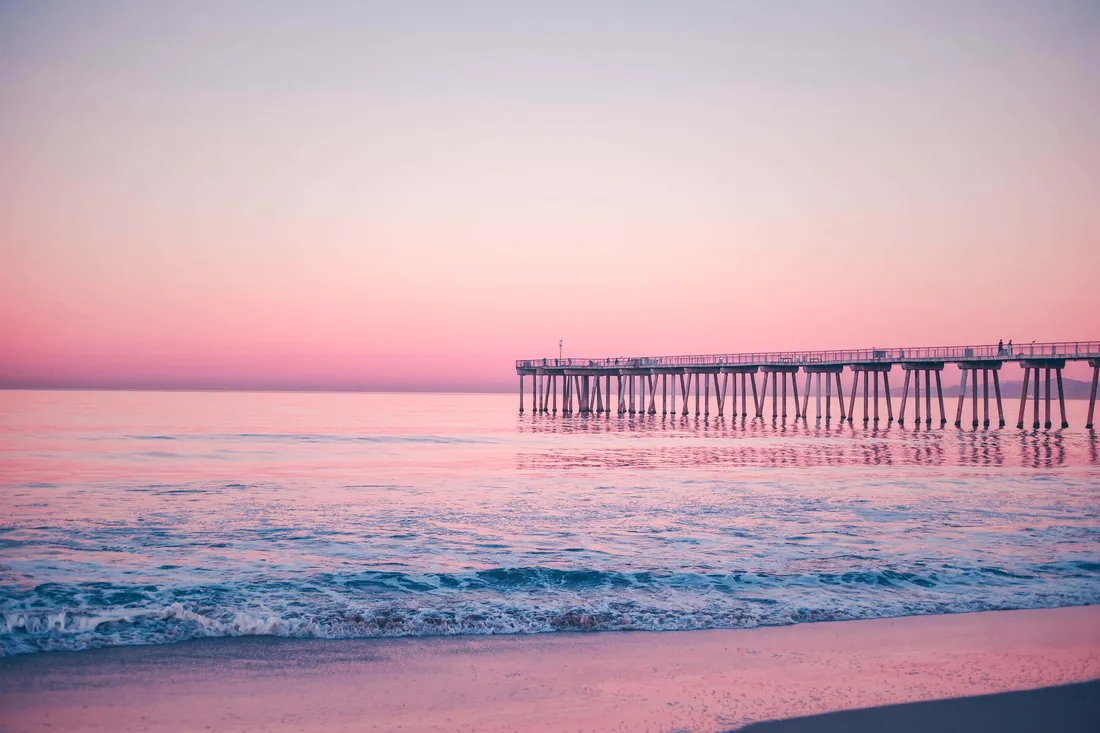 Pink Beach Sunset