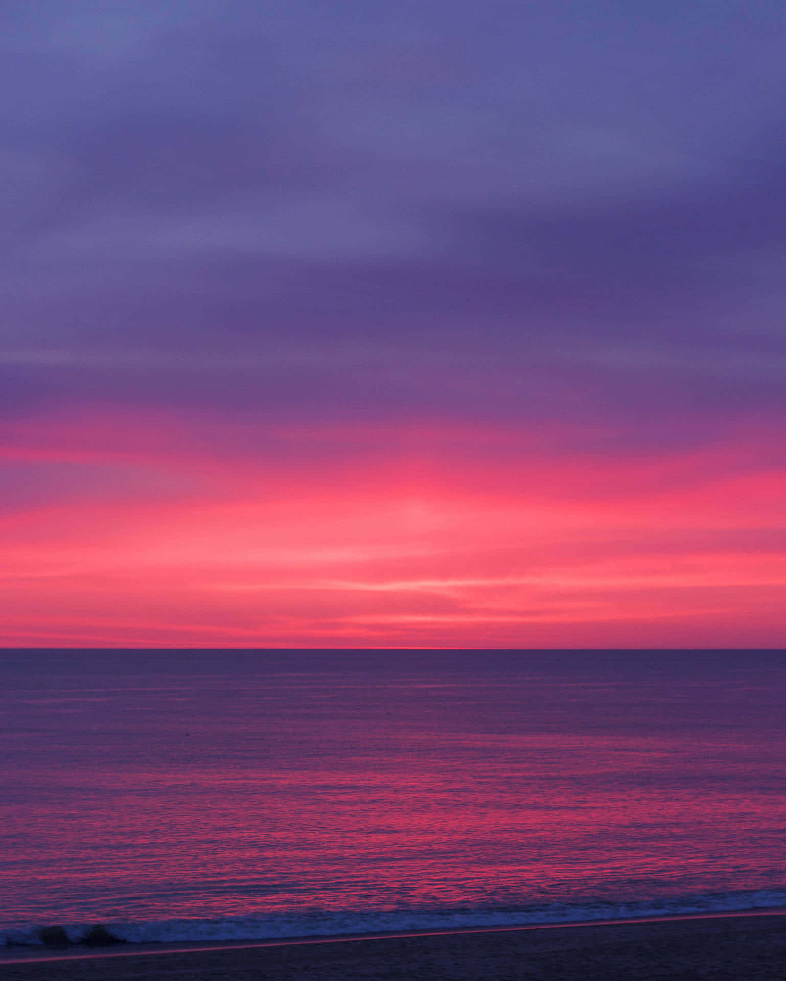 Pink Beach Sunset, sunset, pink beach, Full HD Phone Wallpaper
