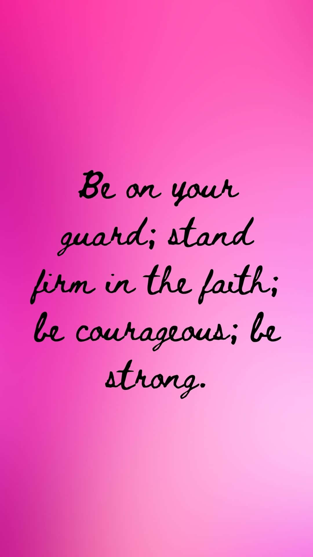 pink gradient background, black cursive motivational text, vigilance, Full HD Phone Wallpaper