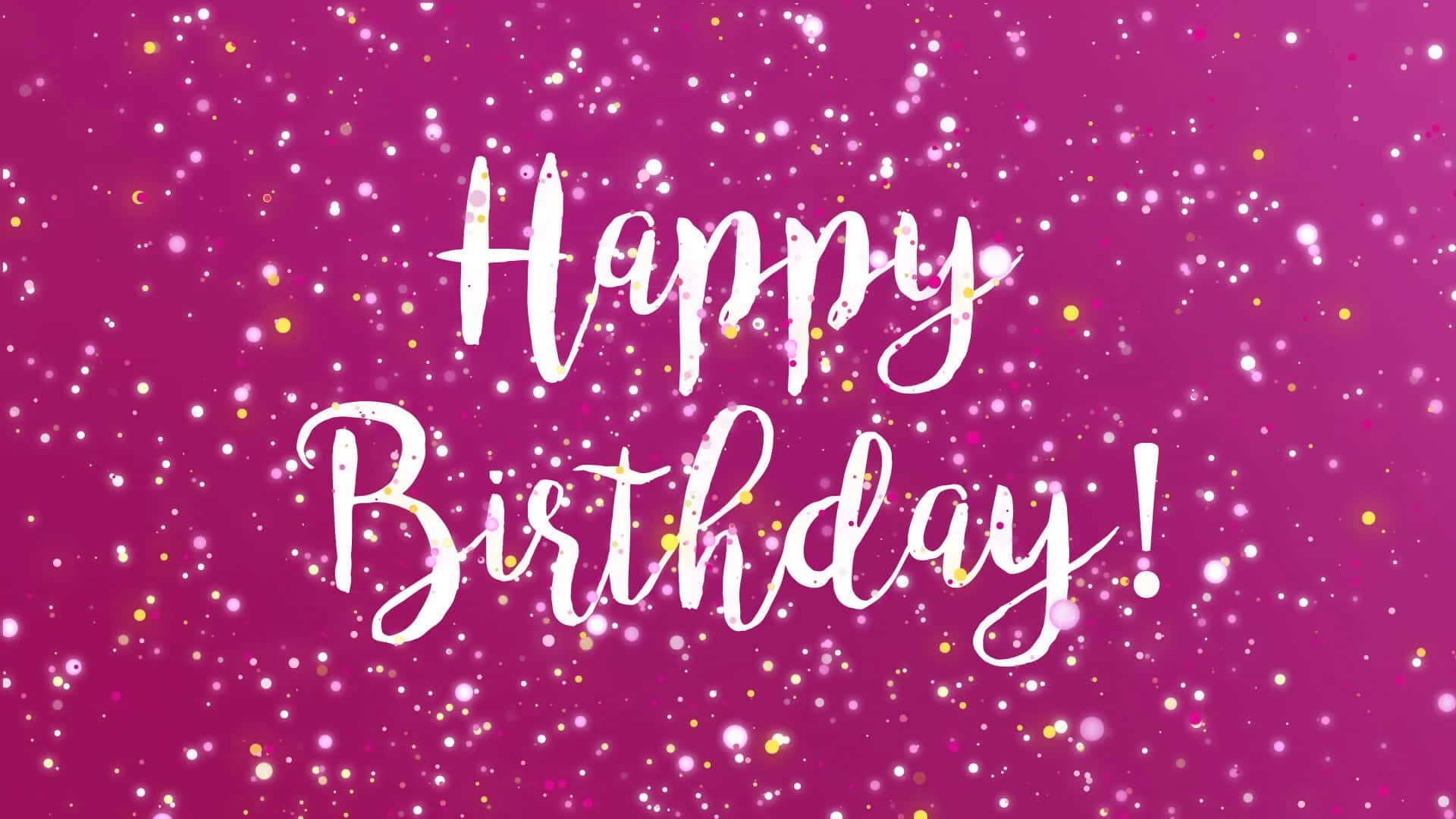 Pink Birthday, magenta, gold, Full HD Desktop Wallpaper
