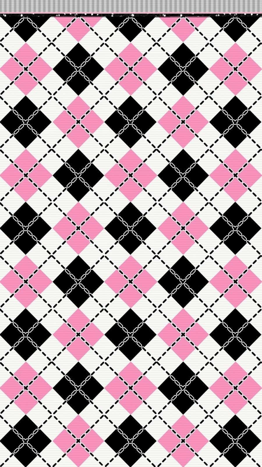 pink, black, white, HD Phone Wallpaper