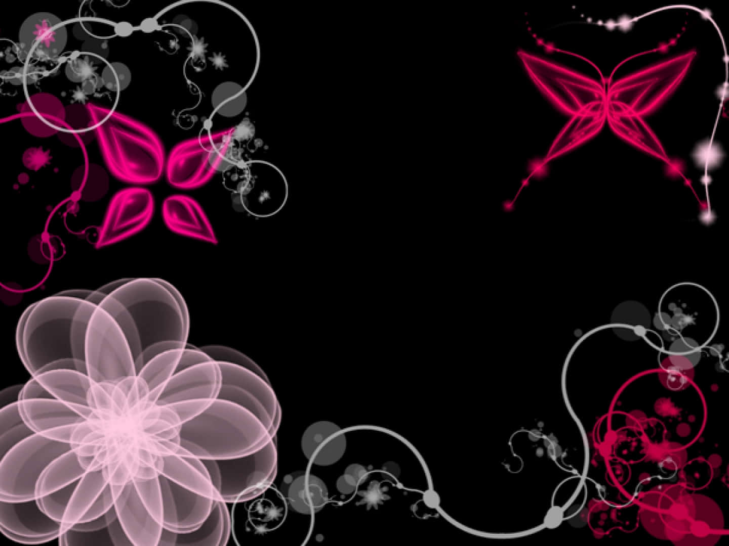 pink, black, white, HD Desktop Wallpaper