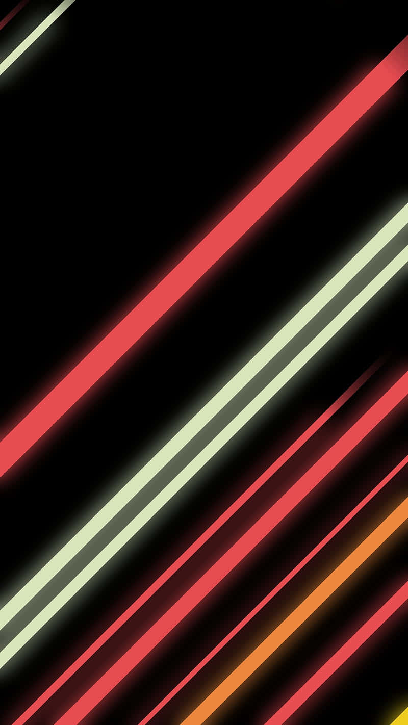neon stripes, red orange, cream, HD Phone Wallpaper