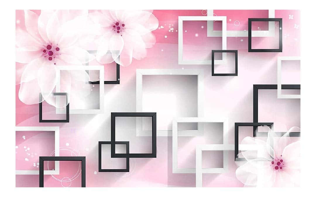 Pink, Black, White, SD Desktop Wallpaper
