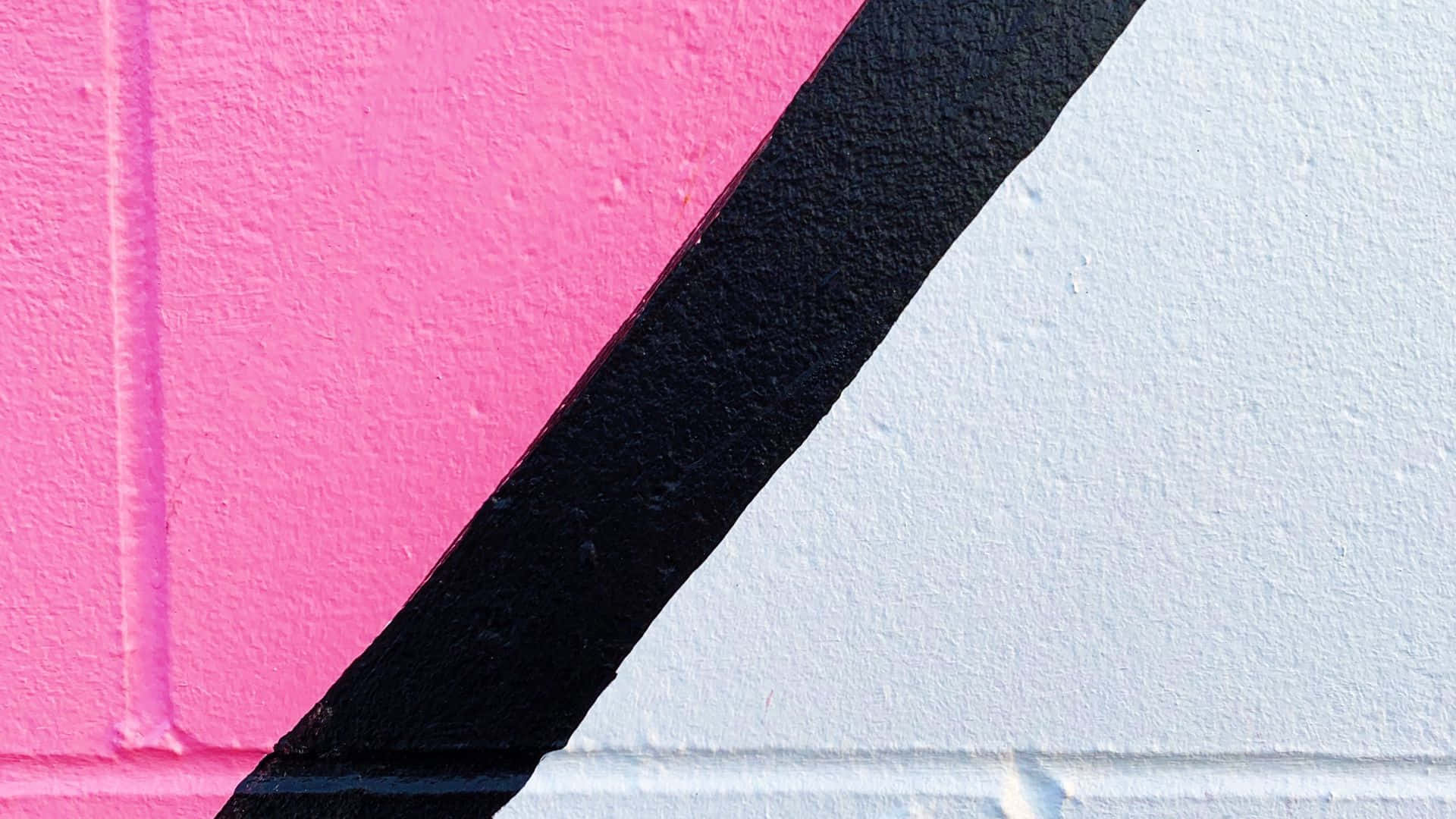 Pink Black And White, diagonal black stripe, textured wall, Full HD Desktop Wallpaper