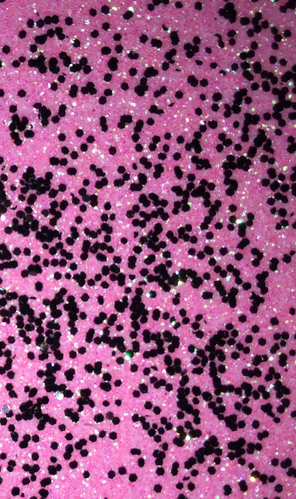Pink And Black Glitter Mixture, vibrant pink glitter background, black dots, Full HD Phone Wallpaper