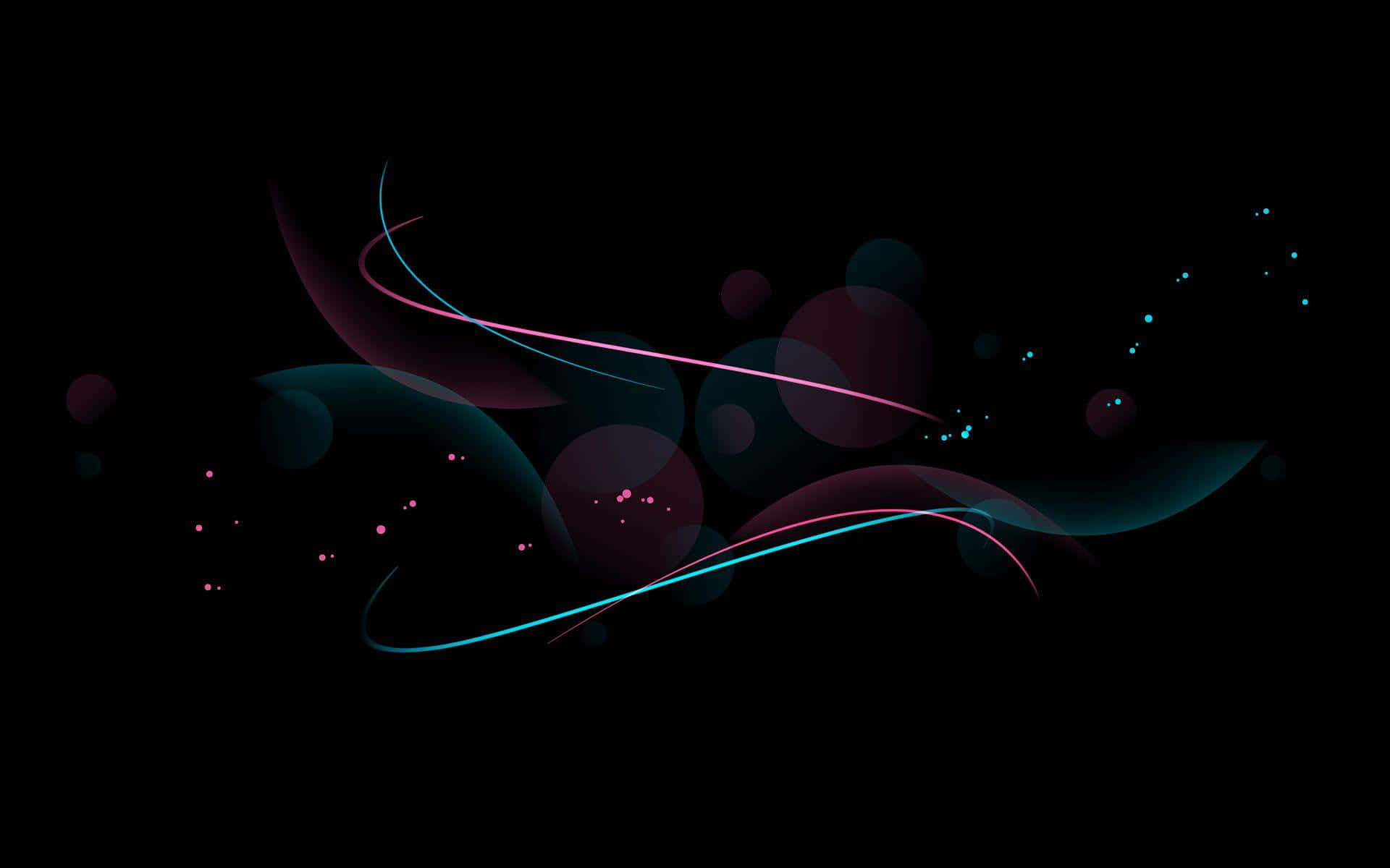 neon pink, cyan, deep black, Full HD Desktop Wallpaper