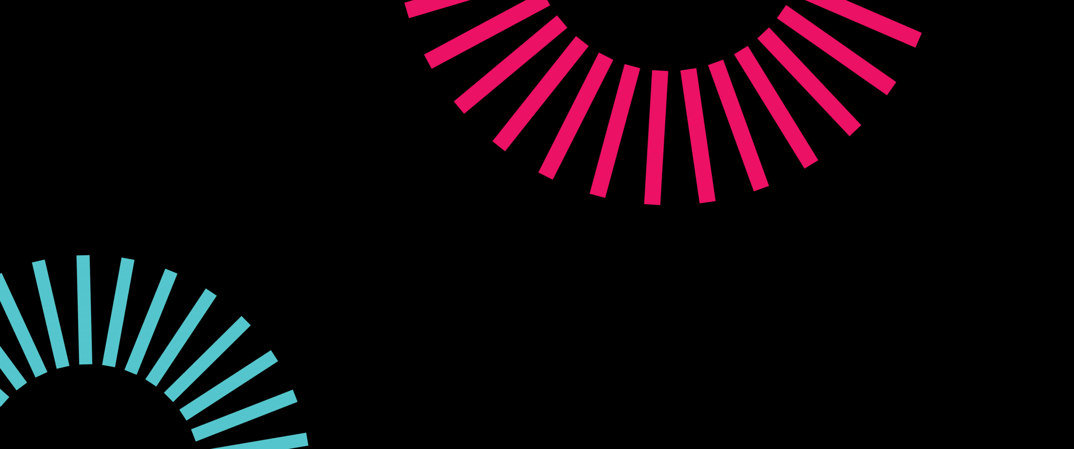 Pink Black, circular lines, bold pink, 2K Desktop Wallpaper