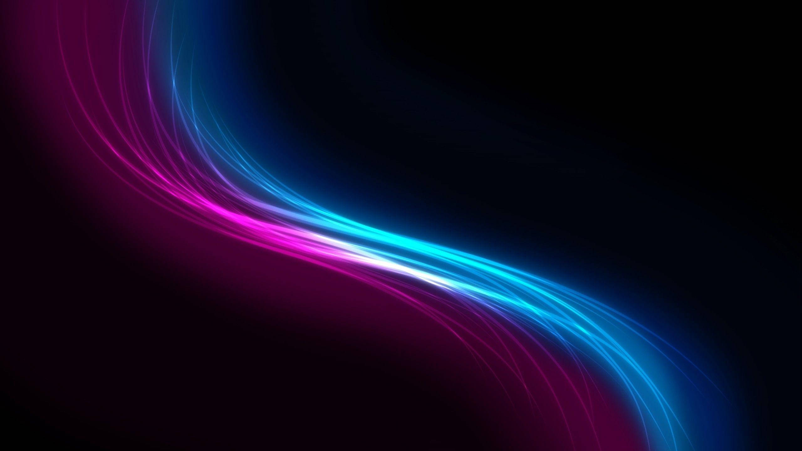Pink Blue, neon blue, magenta, 2K Desktop Wallpaper