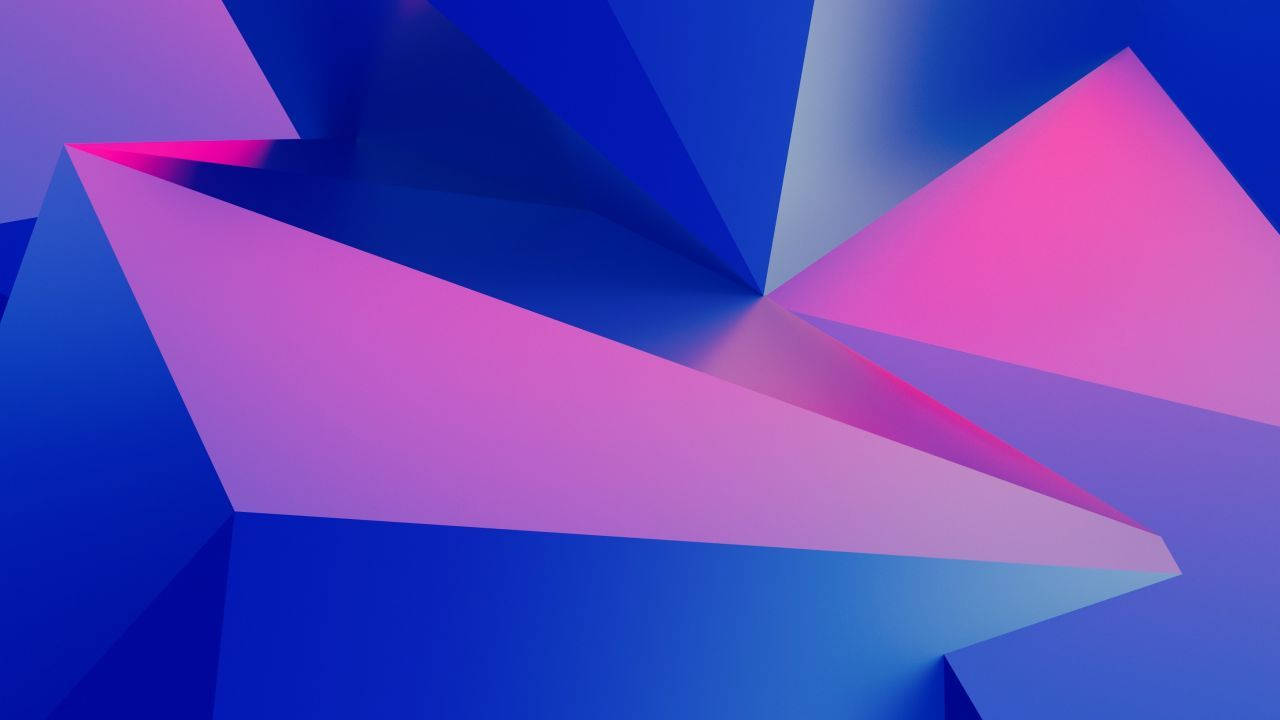 Pink Blue, edgy triangle, gradient blue, HD Desktop Wallpaper