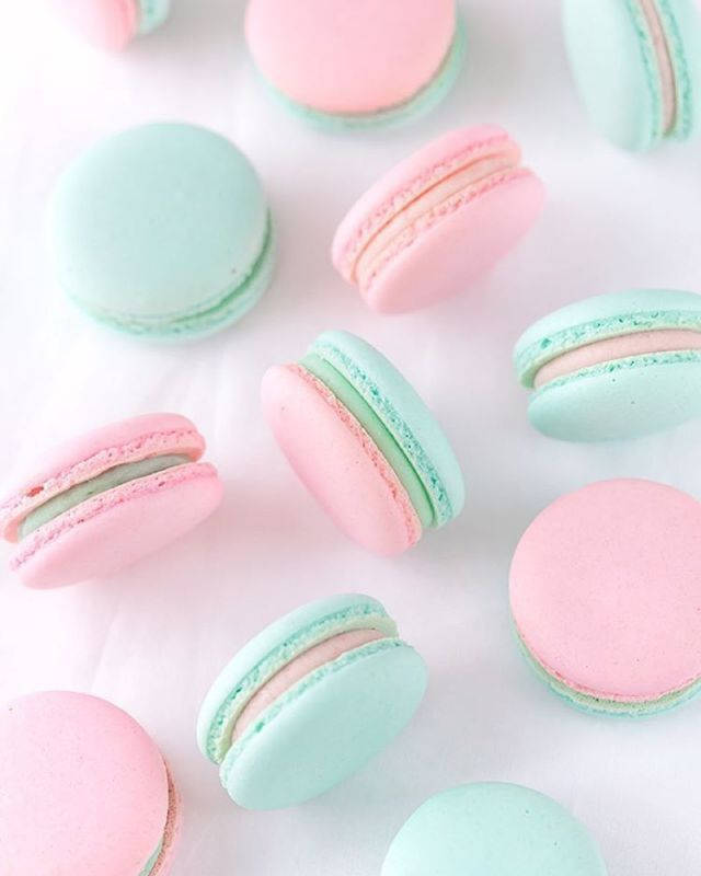 pastel pink, mint, macaron, SD Phone Wallpaper