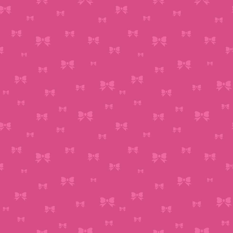 Pink Bow Pattern Background, vibrant pink, repeating pattern, SD Desktop Wallpaper