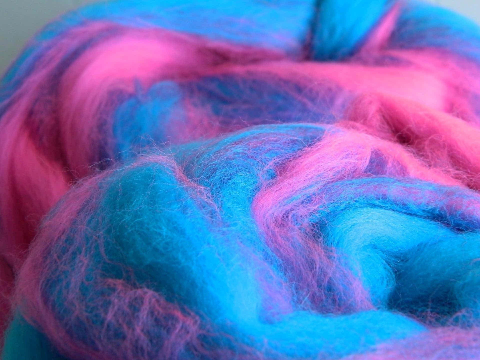 pink cotton candy, fluffy pink, blue dyed wool fibers, Full HD Desktop Wallpaper