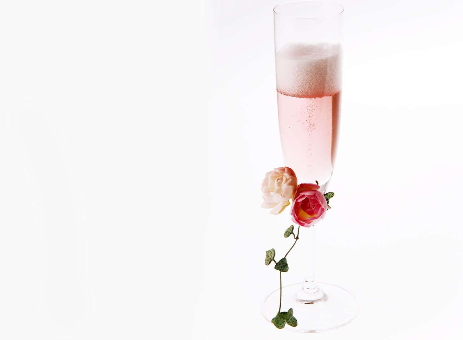 Pink Champagne, rose champagne, flute glass, HD Desktop Wallpaper