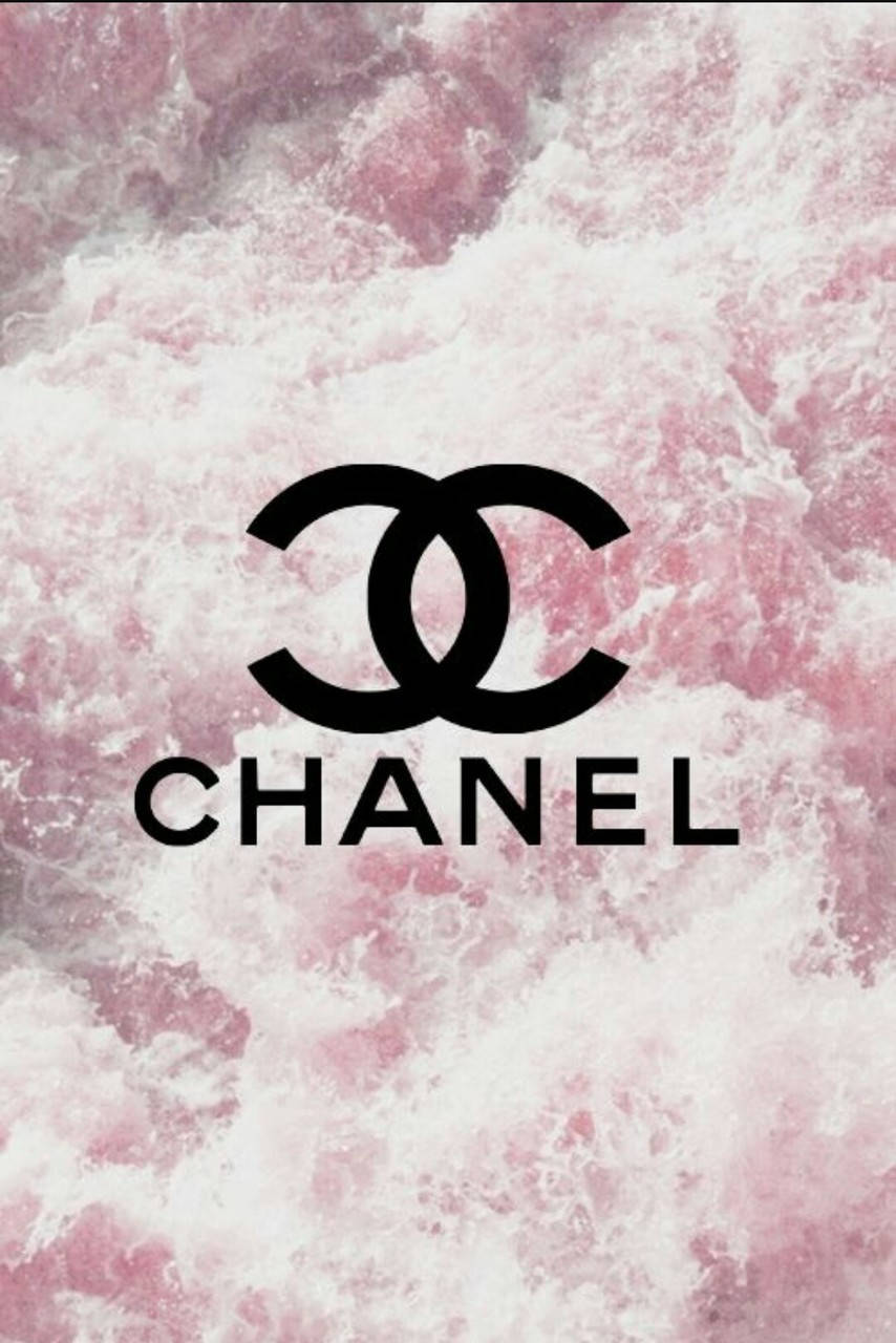 Chanel, Pink Chanel Logo, black Chanel logo, HD Phone Wallpaper