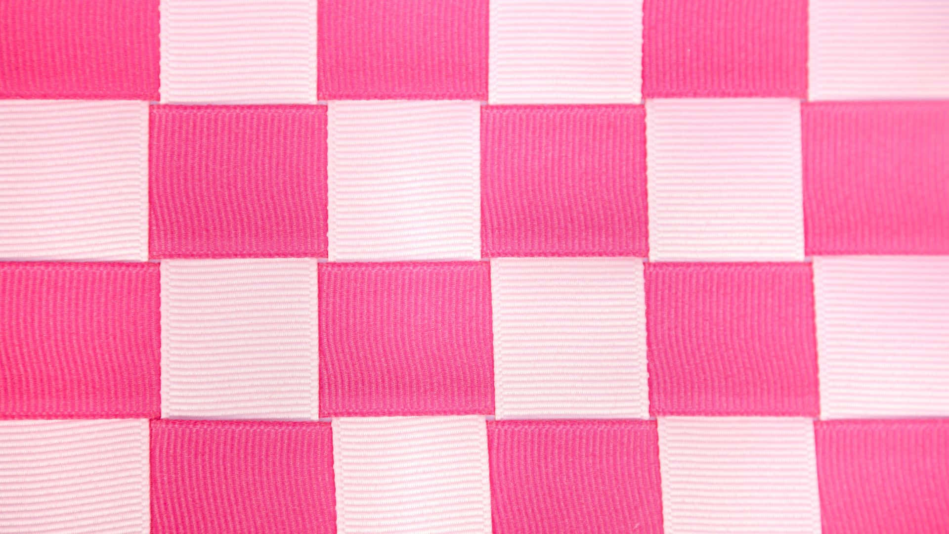 pink checkered, woven pink and white checkered fabric, ribbed texture, Full HD Desktop Wallpaper