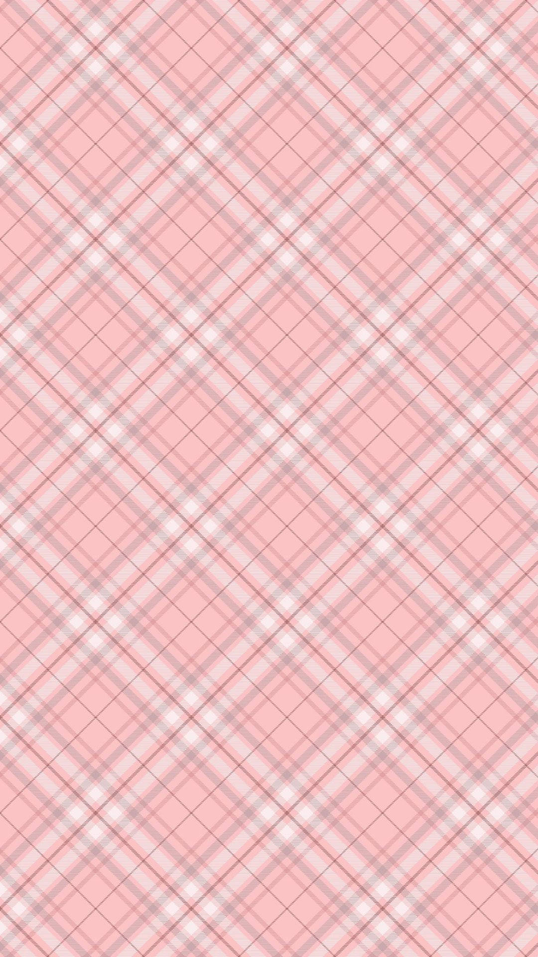 pink checkered, soft pink plaid, white, Full HD Phone Wallpaper