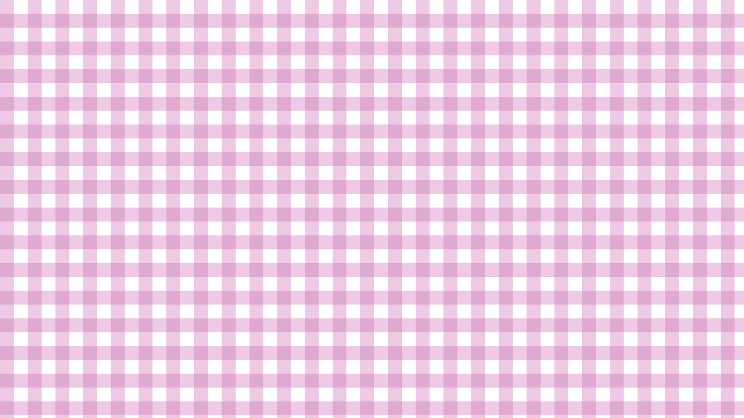 pink and white gingham check pattern, seamless repeating grid, entire frame, 2K Desktop Wallpaper