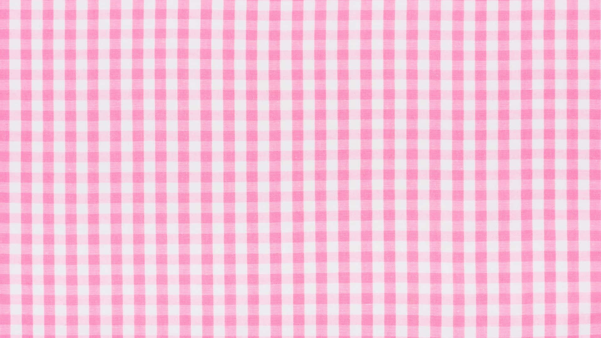 pink checkered, pink and white gingham fabric, subtle woven texture, Full HD Desktop Wallpaper