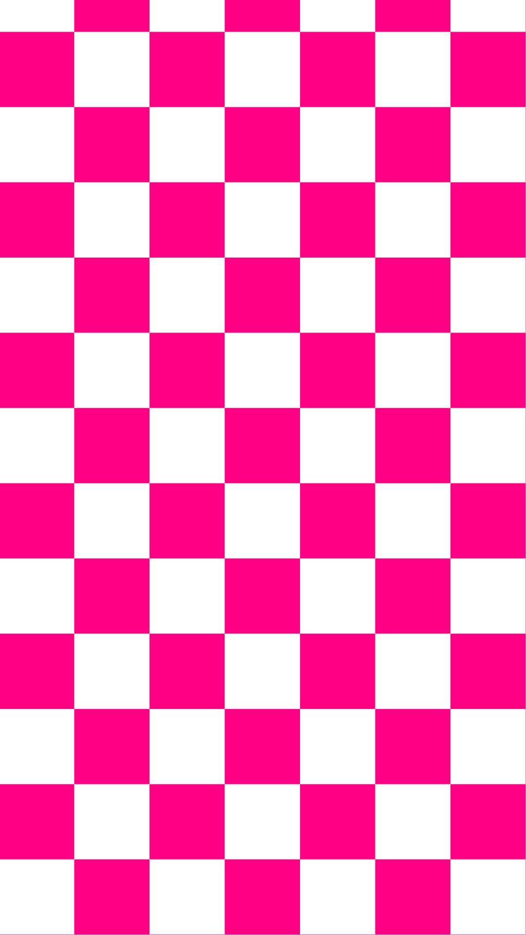 pink and white checkerboard pattern, vibrant pink, white, Full HD Phone Wallpaper