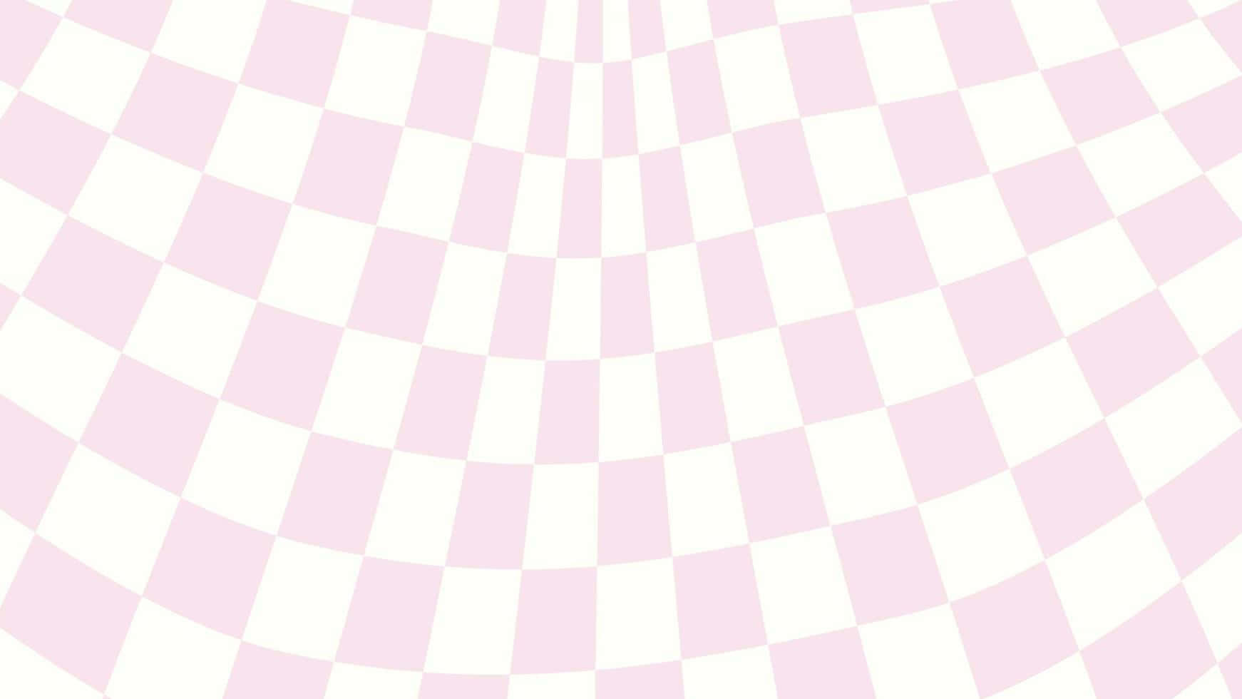 pastel pink checkered pattern, soft pink and white checkered pattern, curves gently across the frame, HD Desktop Wallpaper