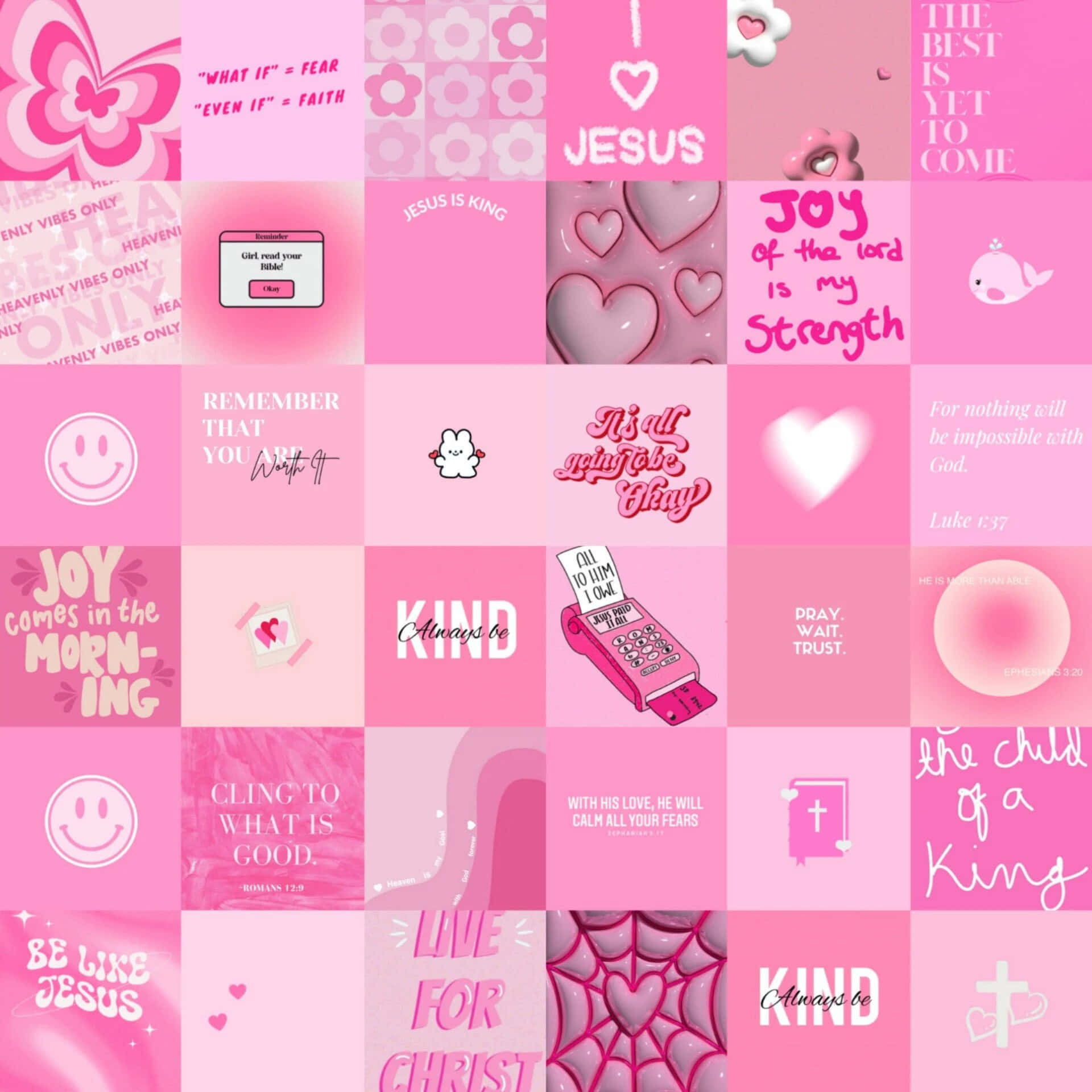 Pink Christian, Christian affirmations, motivational quotes, Full HD Desktop Wallpaper