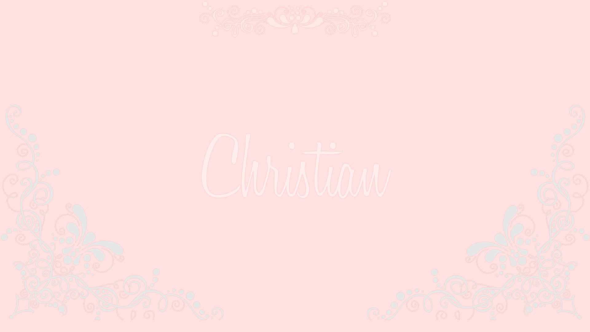 Pink Christian, elegant white script, soft pink background, Full HD Desktop Wallpaper