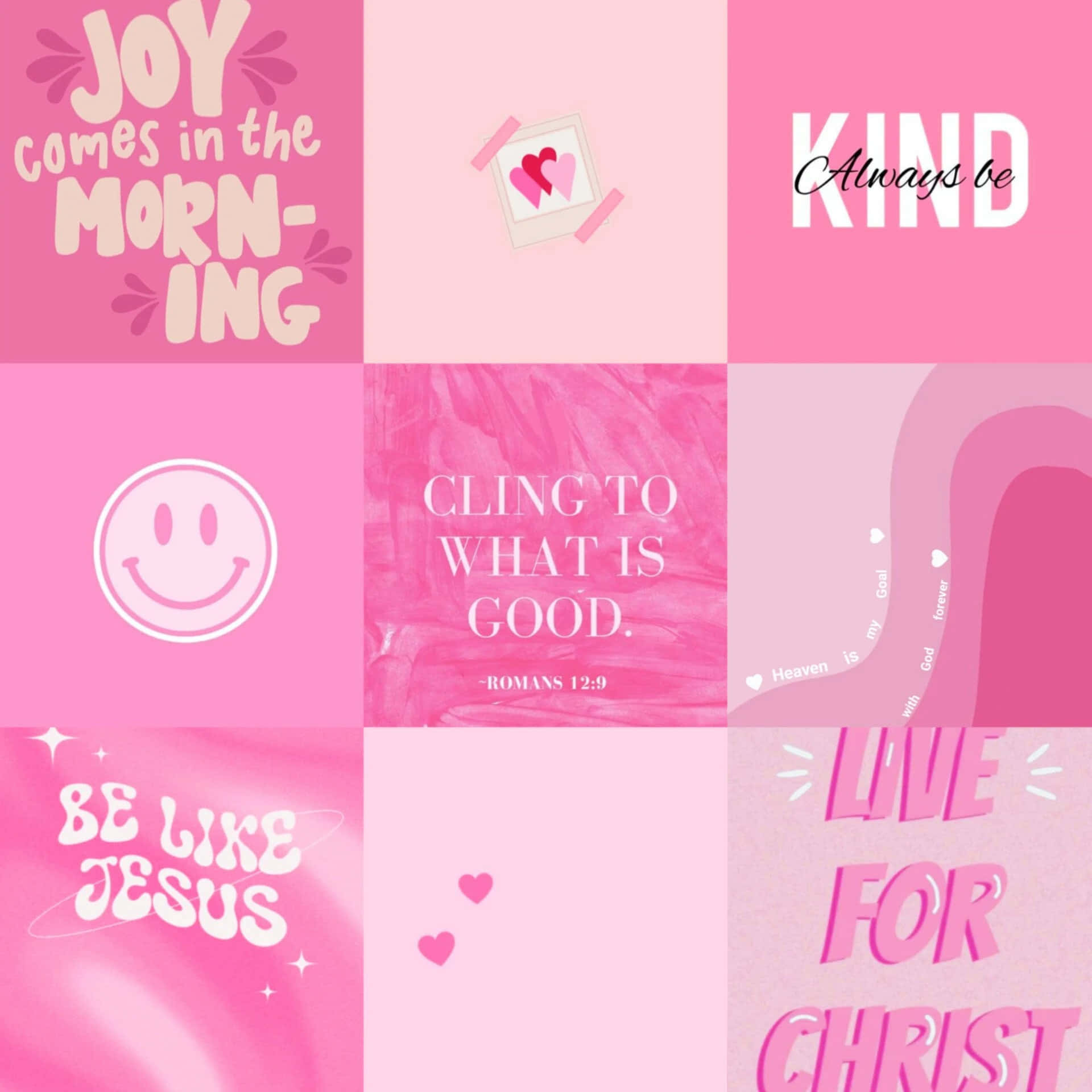 vibrant pink, grid wallpaper, motivational Christian quotes, Full HD Desktop Wallpaper
