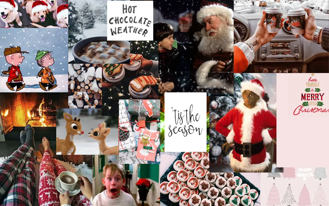 Pink Christmas Aesthetic