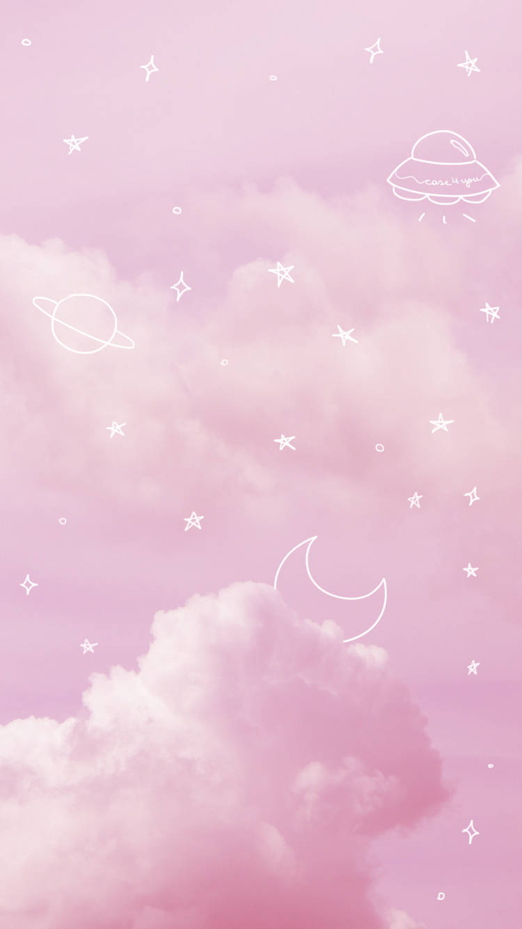 cotton candy sky, soft pink clouds, pastel sky, HD Phone Wallpaper