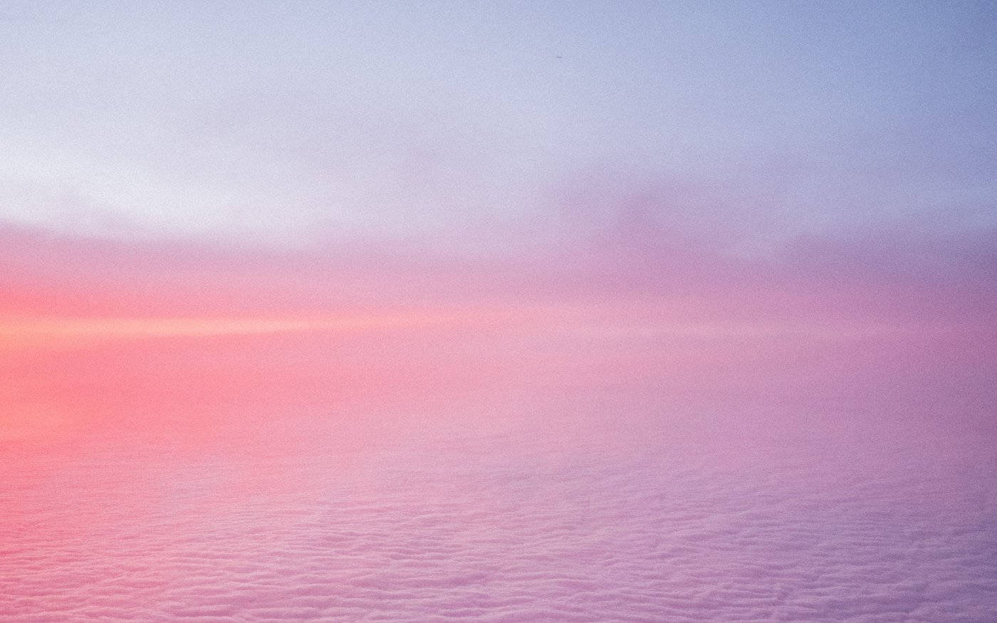 Pink Cloud, sea, dawn, HD Desktop Wallpaper