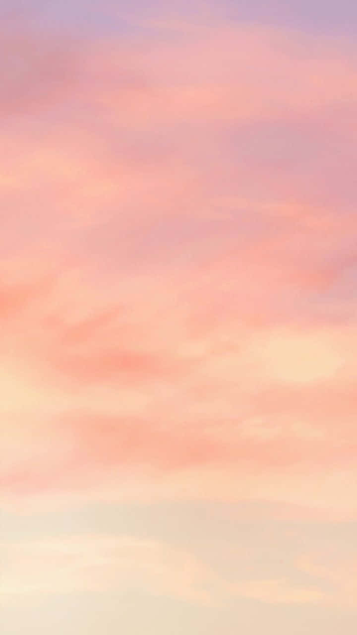 pastel peach aesthetic, soft pastel pink, peach clouds, HD Phone Wallpaper