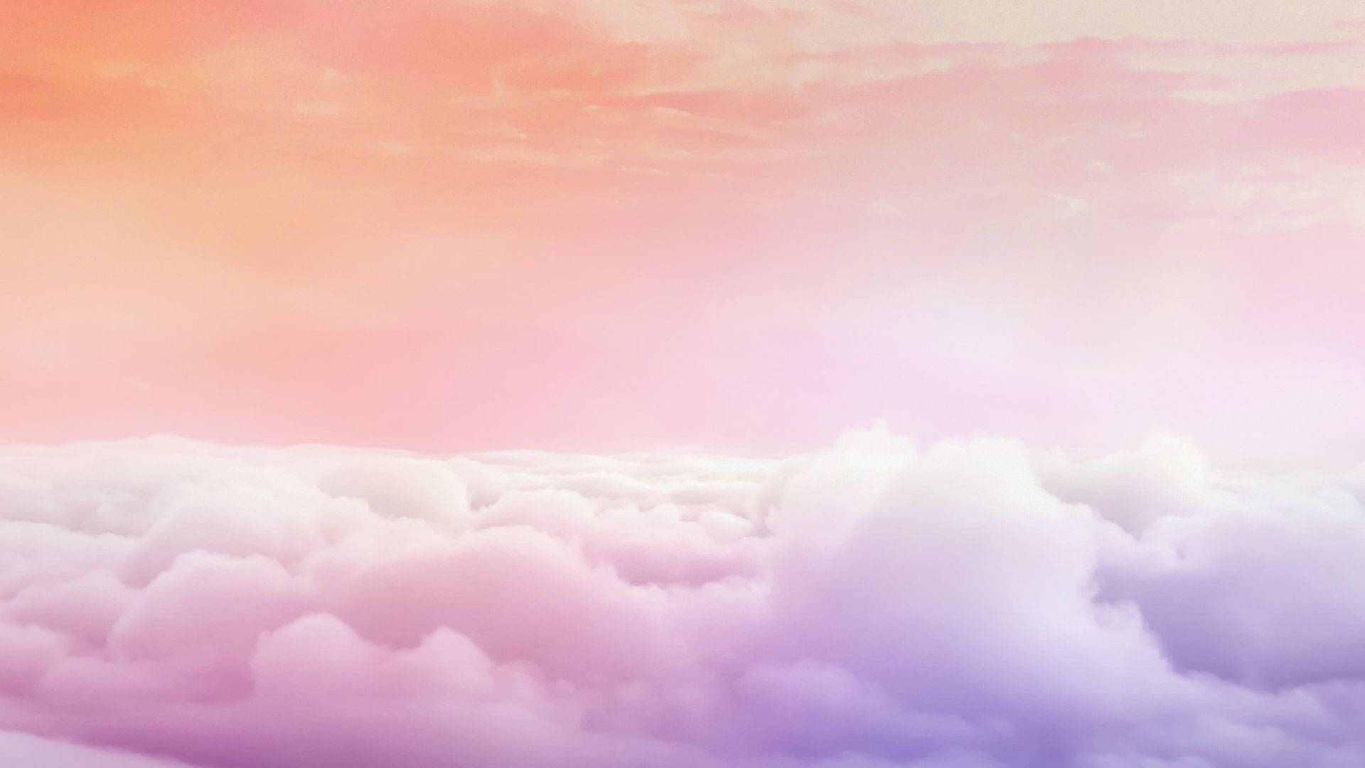 Pastel Sky Pink Cloud, soft pink, lavender, Full HD Desktop Wallpaper