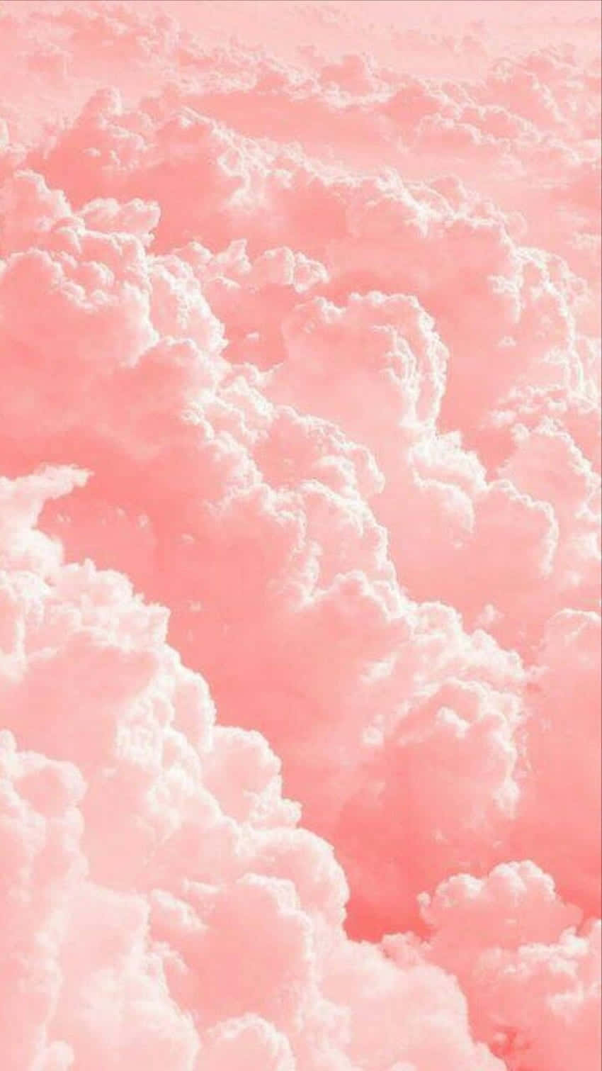 Pink Cloud, soft pink, white fluffy clouds, HD Phone Wallpaper