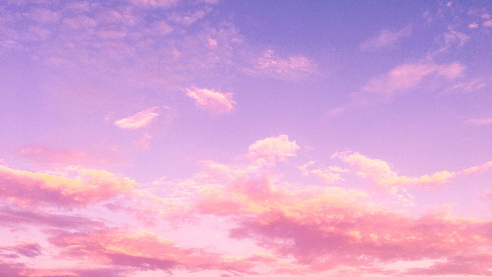 Pink Cloud, lavender sky, twilight, Full HD Desktop Wallpaper