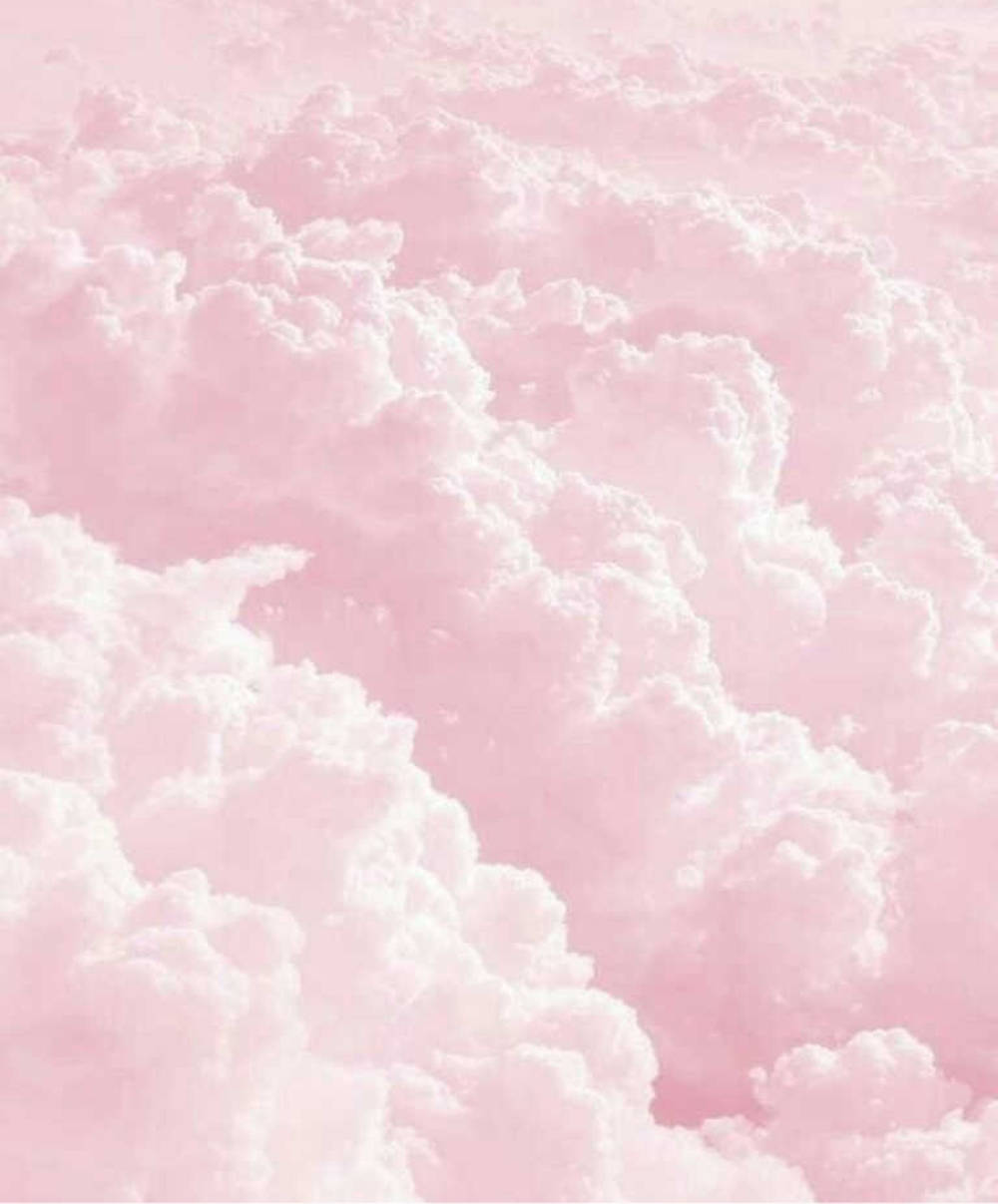 Pastel iPad, thick pink clouds, soft pink, SD Phone Wallpaper