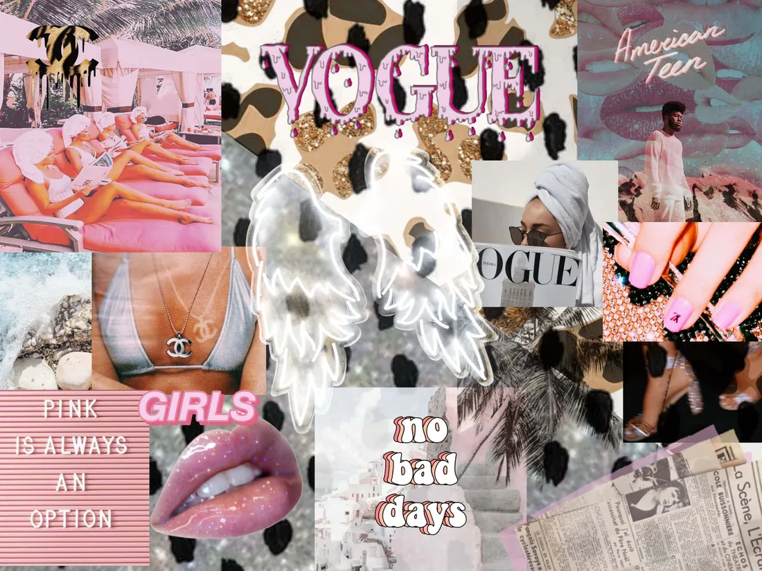 Pink Collage Desktop