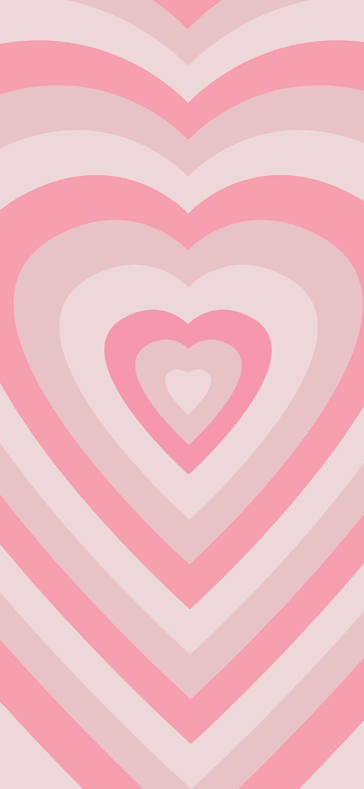 pink heart shaped wallpaper, soft pink gradients, vertical pattern, Full HD Phone Wallpaper