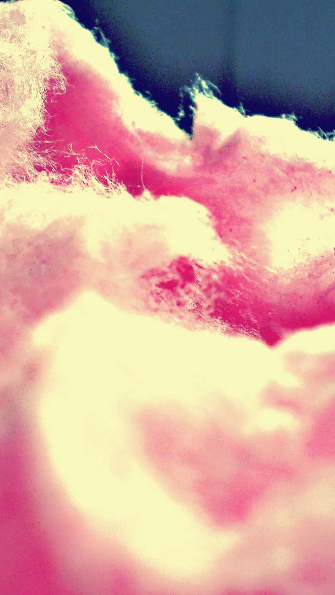 pink cotton candy, fluffy pink cotton candy, bright yellow highlights, Full HD Phone Wallpaper