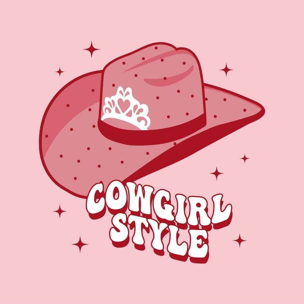 pink cowboy hat, white tiara, sparkles, SD Desktop Wallpaper