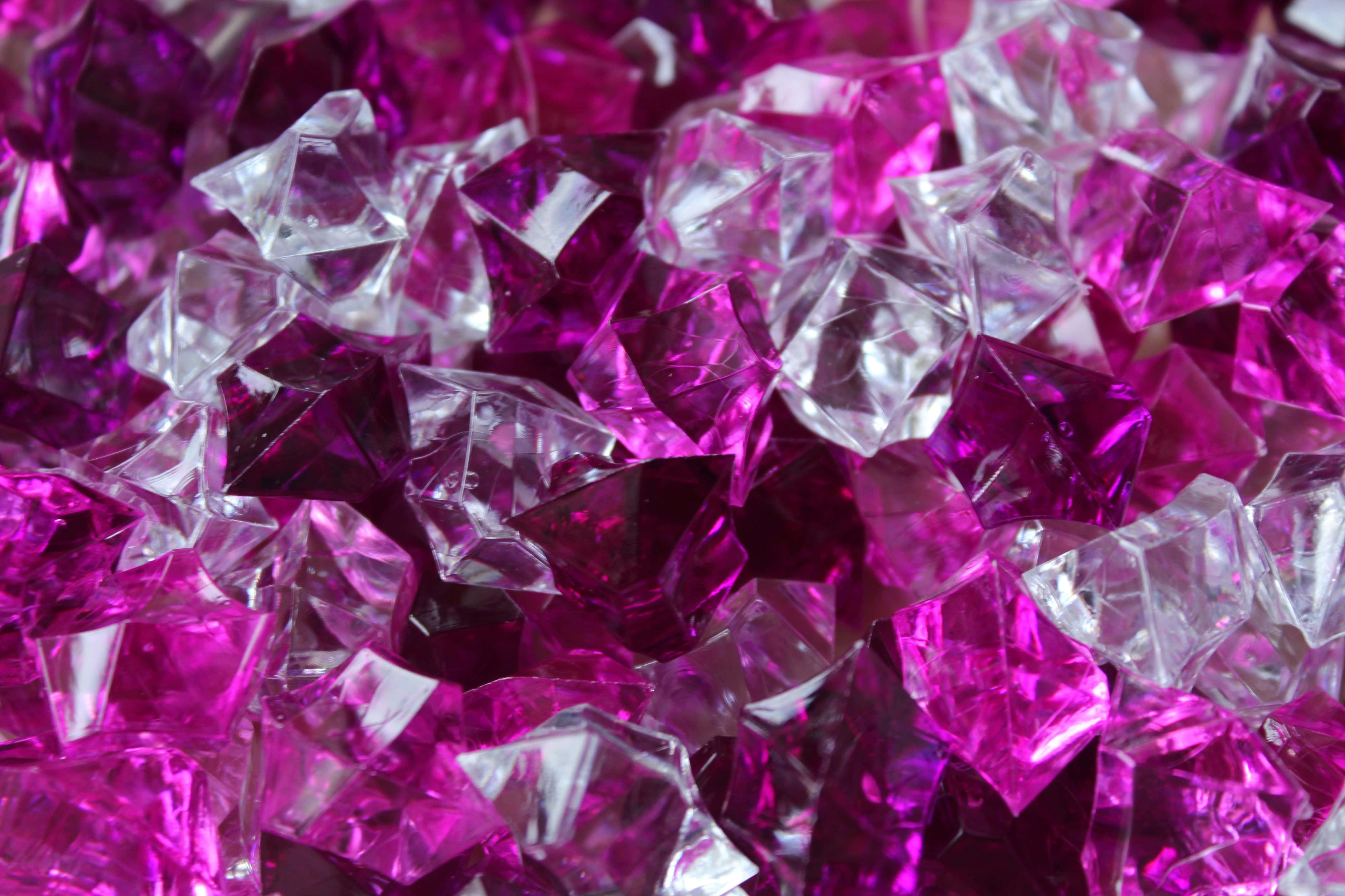 Pink Crystal Quartz, magenta, clear, 5K Desktop Wallpaper