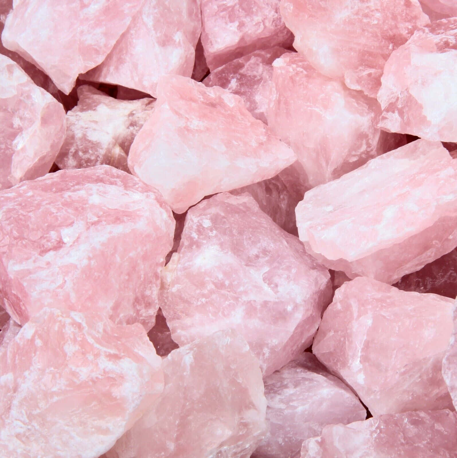Pink Crystal Quartz, rose quartz, soft white veining, HD Phone Wallpaper