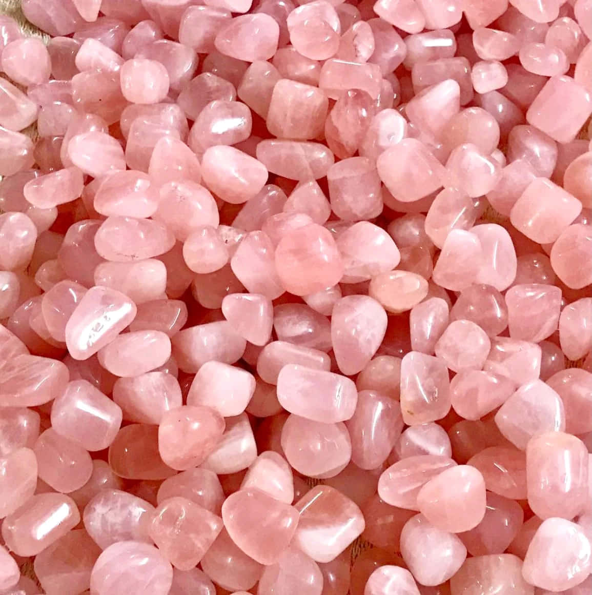 Pink Crystal Quartz, rose quartz, tumbled stones, SD Phone Wallpaper