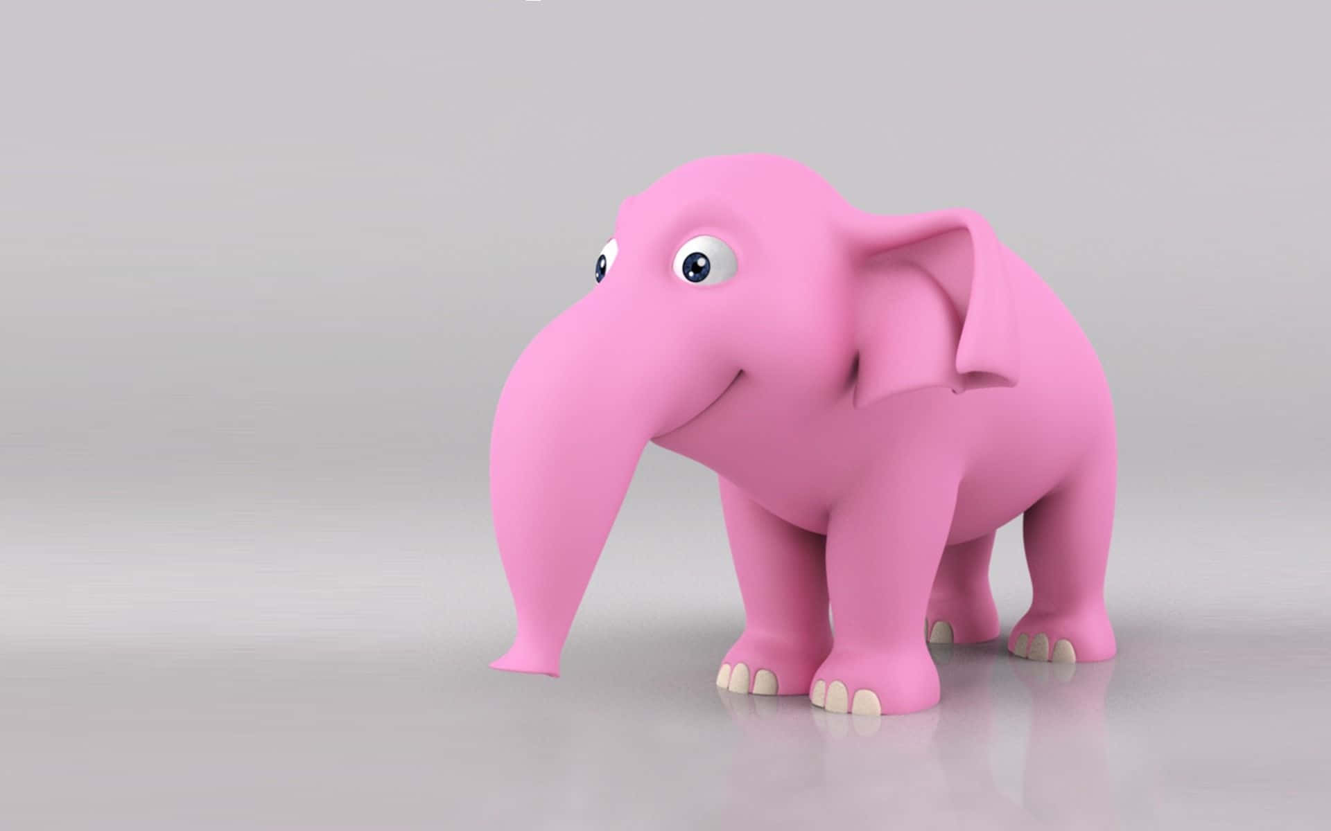 Pink Elephant, 1920 x 1200, cartoon elephant, Full HD Desktop Wallpaper